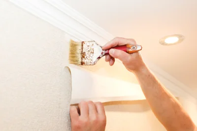 Pose de papier peint à Éloyes — revêtements muraux et toiles de verre